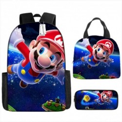 Size is onesize Super Mario backpack for boys lunch bag cool pencil case bag