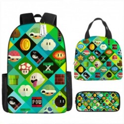 Size is onesize Super Mario backpack boyz lunch bag girls big pencil case