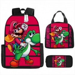 Size is onesize Super Mario backpack travel lunch bag cool pencil box girls