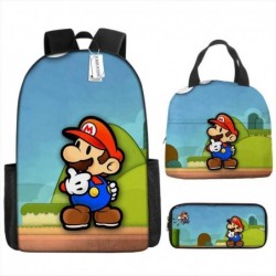 Size is onesize Super Mario boys school bag lunch box girls boys pencil case