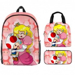 Size is onesize Super Mario backpack boys lunch bag anime fabric pencil case