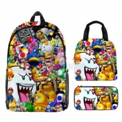 Size is onesize Super Mario outdoor backpack lunch bag kids big pencil case