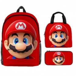 Size is onesize Super Mario backpack boyz elegant lunch bag boys pencil case