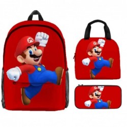 Size is onesize Super Mario backpack boyz lunch box kids boys pencil case