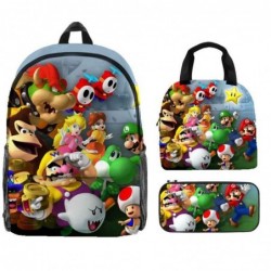 Size is onesize Super Mario travel backpack lunch bag big pencil case pouch