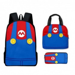 Size is onesize Super Mario backpack travel lunch box kids pencil case bag