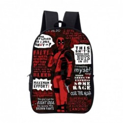 Deadpool printed backpack for work Headphone jack