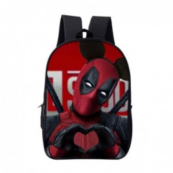 Deadpool printed backpack for kids Headphone jack