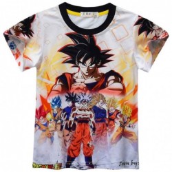 Size is 3T-4T(110cm) Dragon Ball Wukong shorts sets For kids Short Sleeves TWO PIECE SET