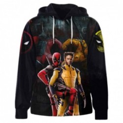 Size is XS teenager Deadpool Wolverine Long Sleeve hoodie 11 years old