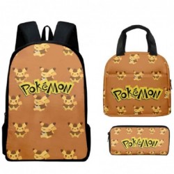 Size is onesize Pokemon backpack for boys lunch bag kawaii pencil box girls