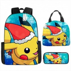 Size is onesize Pokemon backpack boyz canvas lunch bag pencil case for kids