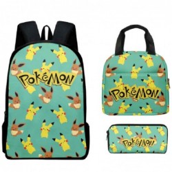 Size is onesize Pokemon travel backpack lunch bag bookbag cute pencil case