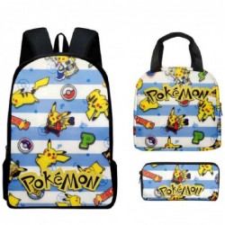 Size is onesize Pokemon backpack boyz lunch bag kawaii pencil case kit