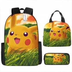 Size is onesize pokemon pikachu school bags for girls pencil box girls