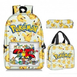 Size is onesize pokemon pikachu backpack for girls lunch bag anime