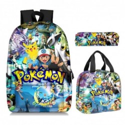 Size is onesize pokemon pikachu backpack travel lunch bag and purse