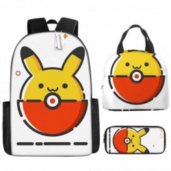 Size is onesize Pokemon outdoor backpack canvas lunch bag pencil case girls