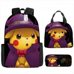 Size is onesize Pokemon backpacks for school lunch bag anime pencil case kit