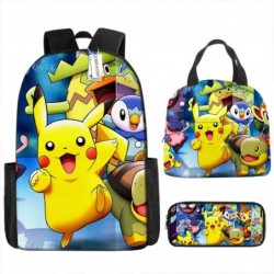 Size is onesize Pokemon boys school bag canvas lunch bag fabric pencil case