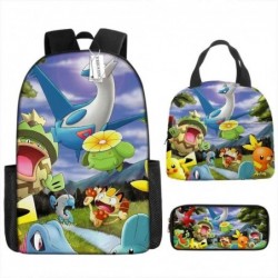 Size is onesize Pokemon travel backpack girls lunch bag girls pencil case