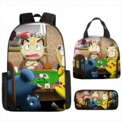 Size is onesize Pokemon backpack travel cute lunch bag pencil case for girls