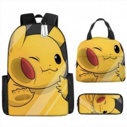 Size is onesize Pokemon school bags for boys lunch bag cool pencil case box