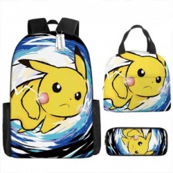 Size is onesize Pokemon travel backpack lunch box kids pencil case kawaii