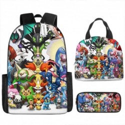 Size is onesize Pokemon backpack boys lunch bag for girls pencil case box