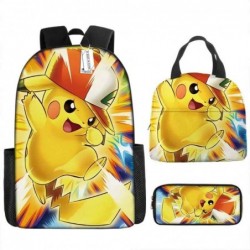 Size is onesize Pokemon school bag for kids girls lunch bag pencil case cute