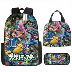 Size is onesize Pokemon backpack boys lunch bag cartoon cute pencil case