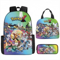 Size is onesize Pokemon backpack for school lunch bag boys girls pencil case