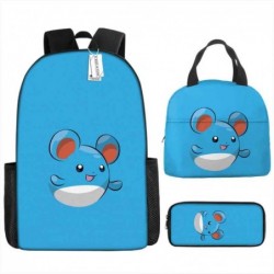 Size is onesize Pokemon school bags for boys lunch bag big pencil case anime