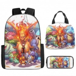 Size is onesize Pokemon outdoor backpack lunch bag kawaii anime pencil case