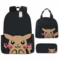 Size is onesize pokemon pikachu backpack middle school anime lunch bag