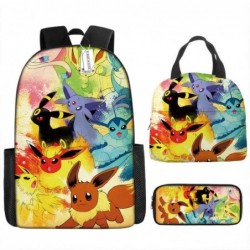 Size is onesize Pokemon school bags for girls lunch bag cool pencil case kit