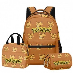 Size is onesize Pokemon backpack travel lunch bag cartoon fabric pencil case