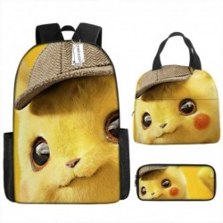 Size is onesize pokemon pikachu backpack girls school pencil case canvas