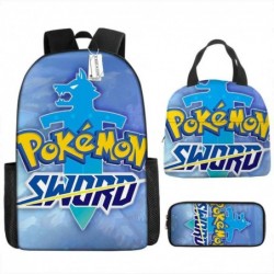 Size is onesize Pokemon backpack boys lunch bag big fabric pencil case