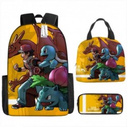 Size is onesize Pokemon backpack boys lunch bag backpack pencil case canvas