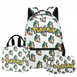 Size is onesize Pokemon backpack boys lunch box kids pencil case canvas