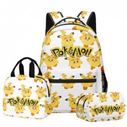 Size is onesize Pokemon backpack boys canvas lunch bag pencil case girls