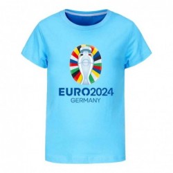 Size is 2T-3T(100cm) Germany 2024 football euro cup For kids Short Sleeves T-Shirt Summer Outfits