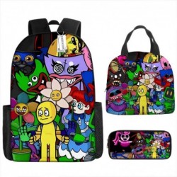 Size is onesize Rainbow Friends backpack travel lunch box kids big pencil case