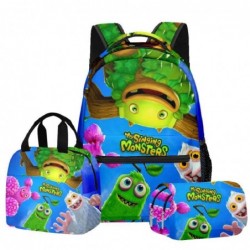 Size is onesize My Singing Monsters backpacks for school boys pencil case