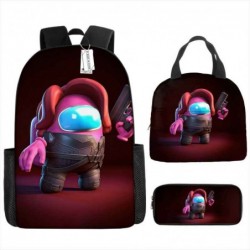 Size is onesize AMONG US backpack travel cute lunch bag pencil case for kids