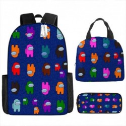 Size is onesize AMONG US backpack boys lunch bag kawaii pencil case box