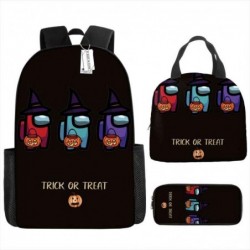 Size is onesize AMONG US travel backpack lunch bag cartoon pencil case boys