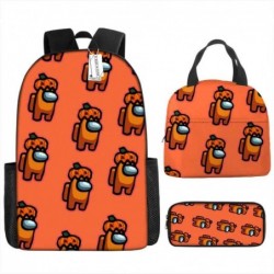 Size is onesize AMONG US backpack for boys lunch bag big pencil case canvas