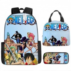 Size is onesize One Piece travel backpack lunch bag cartoon pencil case box